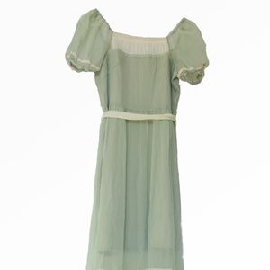 Mint Green Lace Vintage Dress